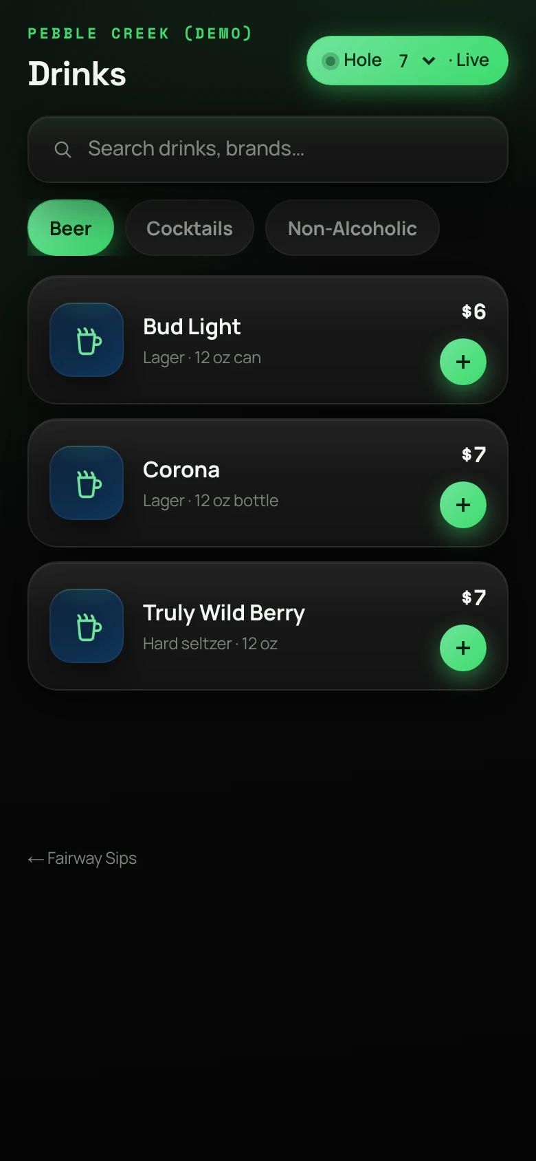 Cocktail builder